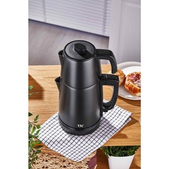 Arzum AR 3089 S Jollietea Otomatik Cam Demlikli 1650 W Plastik Gövdeli Beyaz Çay Makinesi