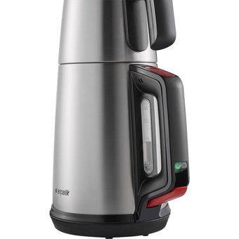 Fakir Neon Otomatik Çelik Demlikli 1800 W Işıklı Çelik Gövdeli Gri Retro Çay Makinesi