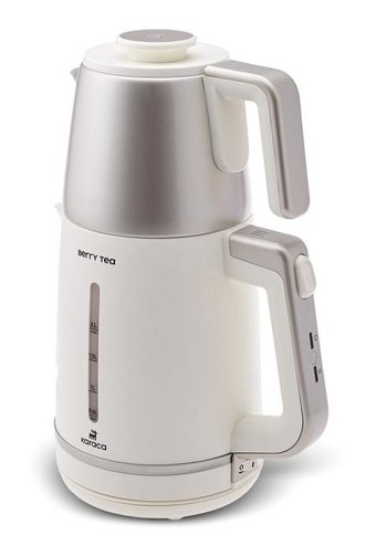 Korkmaz A 369 Demtez Çelik Demlikli 1000 W Çelik Gövdeli Antrasit Çay Makinesi