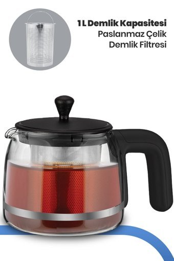 Karaca 1501 Cam Demlikli 1500 W Plastik Gövdeli Rose Gold Çay Makinesi