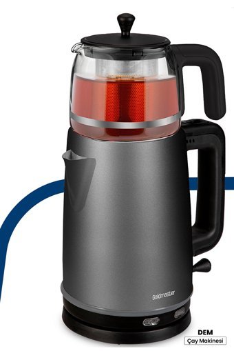 Karaca 1501 Cam Demlikli 1500 W Plastik Gövdeli Siyah Çay Makinesi