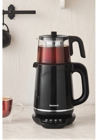 King K 324Y Harman Çelik Demlikli 1800 W Çelik Gövdeli İnox Çay Makinesi