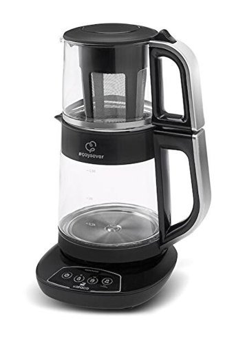 Korkmaz Çaytema Çelik Demlikli 1600 W Çelik Gövdeli Turkuaz Çay Makinesi