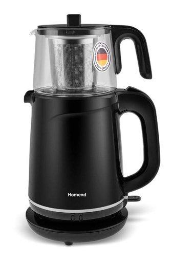 King K 8500 Cam Demlikli 1800 W Plastik Gövdeli Kırmızı Çay Makinesi