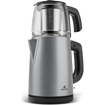 Korkmaz A 359 Demkolik Çelik Demlikli 1600 W Çelik Gövdeli İnox Çay Makinesi