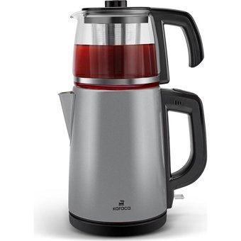 Korkmaz A 359 Demkolik Çelik Demlikli 1600 W Çelik Gövdeli İnox Çay Makinesi