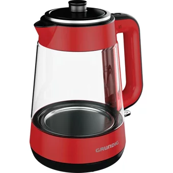 Karaca Çelik Demlikli 1650 W Çelik Gövdeli Kırmızı Retro Çay Makinesi