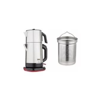 Homend 1746H Royaltea Konuşan Otomatik Cam Demlikli 1800 W Işıklı Cam Gövdeli Şeffaf Çay Makinesi