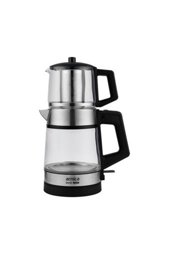 Goldmaster BY 5316 Chaidem Otomatik Çelik Demlikli 2200 W Işıklı Çelik Gövdeli Beyaz Retro Çay Makinesi