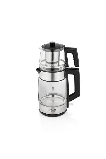 Arçelik Cam Demlikli 2400 W Işıklı Cam Gövdeli Şeffaf Çay Makinesi