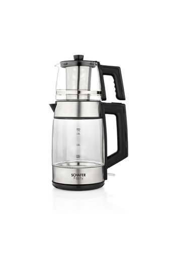 Arçelik Cam Demlikli 2400 W Işıklı Cam Gövdeli Şeffaf Çay Makinesi