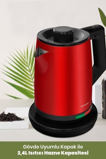 Karaca Just Coffee Aroma 2 In 1 Cam Demlikli 650 W Plastik Gövdeli Rose Gold Çay Makinesi