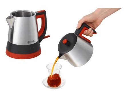 Altus AL 792 Cam Demlikli 1850 W Çelik Gövdeli Beyaz Çay Makinesi