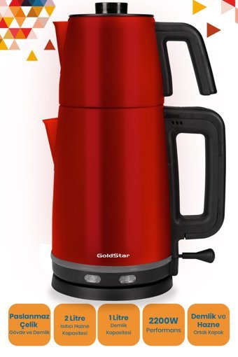 Karaca Maxi Tea XL Cam Demlikli 1700 W Plastik Gövdeli Mulberry Çay Makinesi