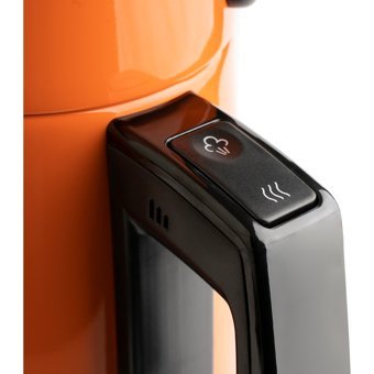 Pierre Cardin PCCYC 007 004 Otomatik Çelik Demlikli 1650 W Işıklı Çelik Gövdeli Turuncu Retro Çay Makinesi
