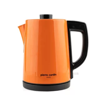 Pierre Cardin PCCYC 007 004 Otomatik Çelik Demlikli 1650 W Işıklı Çelik Gövdeli Turuncu Retro Çay Makinesi