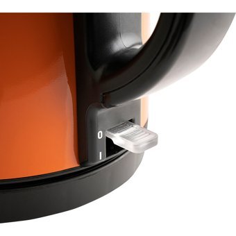 Pierre Cardin PCCYC 007 004 Otomatik Çelik Demlikli 1650 W Işıklı Çelik Gövdeli Turuncu Retro Çay Makinesi