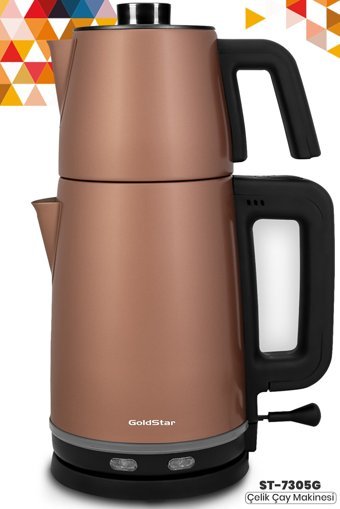 Karaca Maxi Tea XL Cam Demlikli 1700 W Plastik Gövdeli Siyah Çay Makinesi