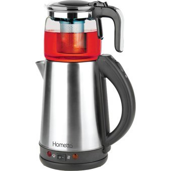 Korkmaz A 353 Mia Çelik Demlikli 1600 W Çelik Gövdeli Pembe Çay Makinesi