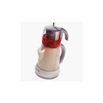Goldmaster Bergamot Otomatik Çelik Demlikli 2200 W Işıklı Çelik Gövdeli Beyaz Retro Çay Makinesi