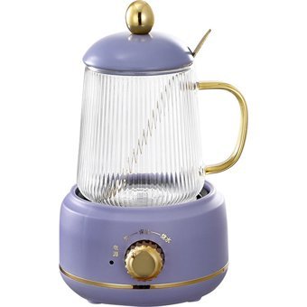 Fakir Shaye Otomatik Çelik Demlikli 1600 W Işıklı Çelik Gövdeli Mor Retro Çay Makinesi