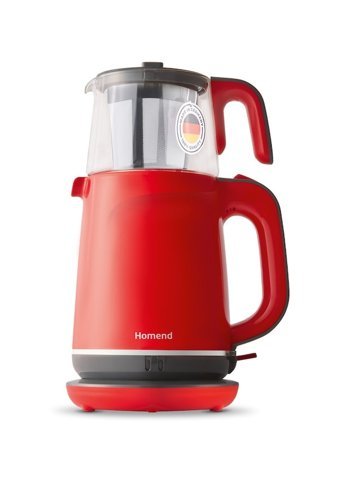 King K 8269 Cam Demlikli 2200 W Plastik Gövdeli Beyaz Çay Makinesi