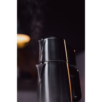Nell Intense Çelik Demlikli 1650 W Işıklı Çelik Gövdeli İnox Retro Çay Makinesi