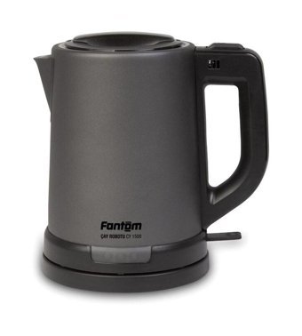 Fakir Chaizen Otomatik Çelik Demlikli 1800 W Işıklı Çelik Gövdeli Antrasit Retro Çay Makinesi