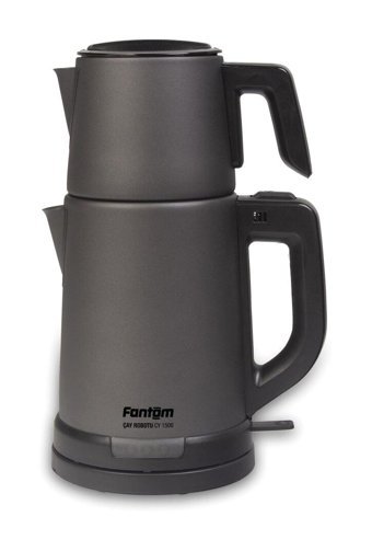 Fakir Chaizen Otomatik Çelik Demlikli 1800 W Işıklı Çelik Gövdeli Antrasit Retro Çay Makinesi