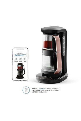 Korkmaz Demtez Çelik Demlikli 1600 W Çelik Gövdeli Mor Çay Makinesi