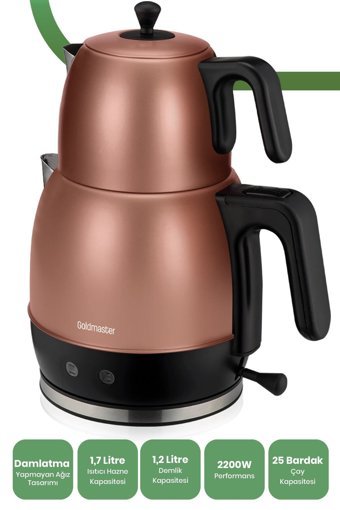 Karaca Çaysever Robotea Konuşan Otomatik Cam Demlikli 2500 W Işıklı Plastik Gövdeli Şeffaf Çay Makinesi