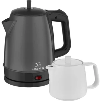 Ng Home Retro Plus Otomatik Porselen Demlikli 1600 W Işıklı Çelik Gövdeli Rose Retro Çay Makinesi