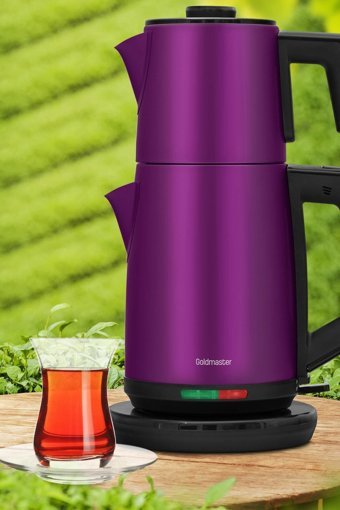 Karaca 2200 W Işıklı Cam Gövdeli Şeffaf Çay Makinesi