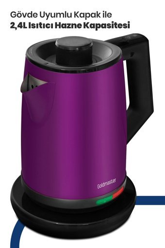 Karaca 2200 W Işıklı Cam Gövdeli Şeffaf Çay Makinesi