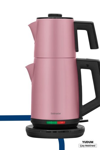 Karaca Keyfi Çay Çelik Demlikli 1650 W Çelik Gövdeli Blue Çay Makinesi