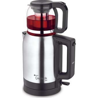 Arzum Alin Cam Demlikli 2200 W Çelik Gövdeli İnox Çay Makinesi