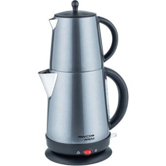 Awox Demplus Çelik Demlikli 2200 W Çelik Gövdeli Gri Çay Makinesi