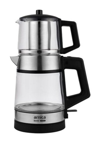 Arnica Bitkidem Pro Cam Demlikli 2400 W Işıklı Cam Gövdeli İnox Çay Makinesi