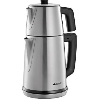 Arçelik K 3291 In Tiryaki Çelik Demlikli 1650 W Işıklı Çelik Gövdeli Beyaz Çay Makinesi