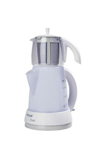 Arçelik K 3282 C Cam Demlikli 1650 W Işıklı Plastik Gövdeli Beyaz Çay Makinesi
