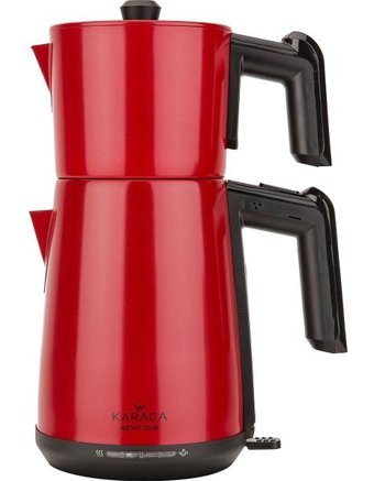 Karaca Keyfi Çay Çelik Demlikli 1650 W Çelik Gövdeli Redgold Çay Makinesi