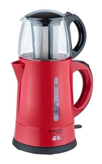 Awox Tea Plus Cam Demlikli 2000 W Plastik Gövdeli Çay Makinesi