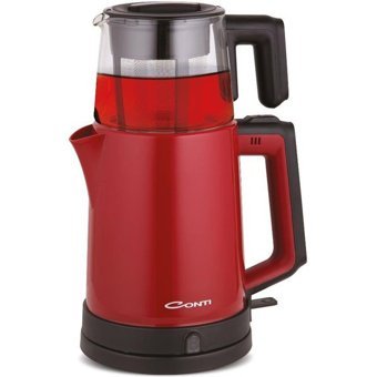 Conti CTM 200 STLY Cam Demlikli 1800 W Plastik Gövdeli Bordo Çay Makinesi