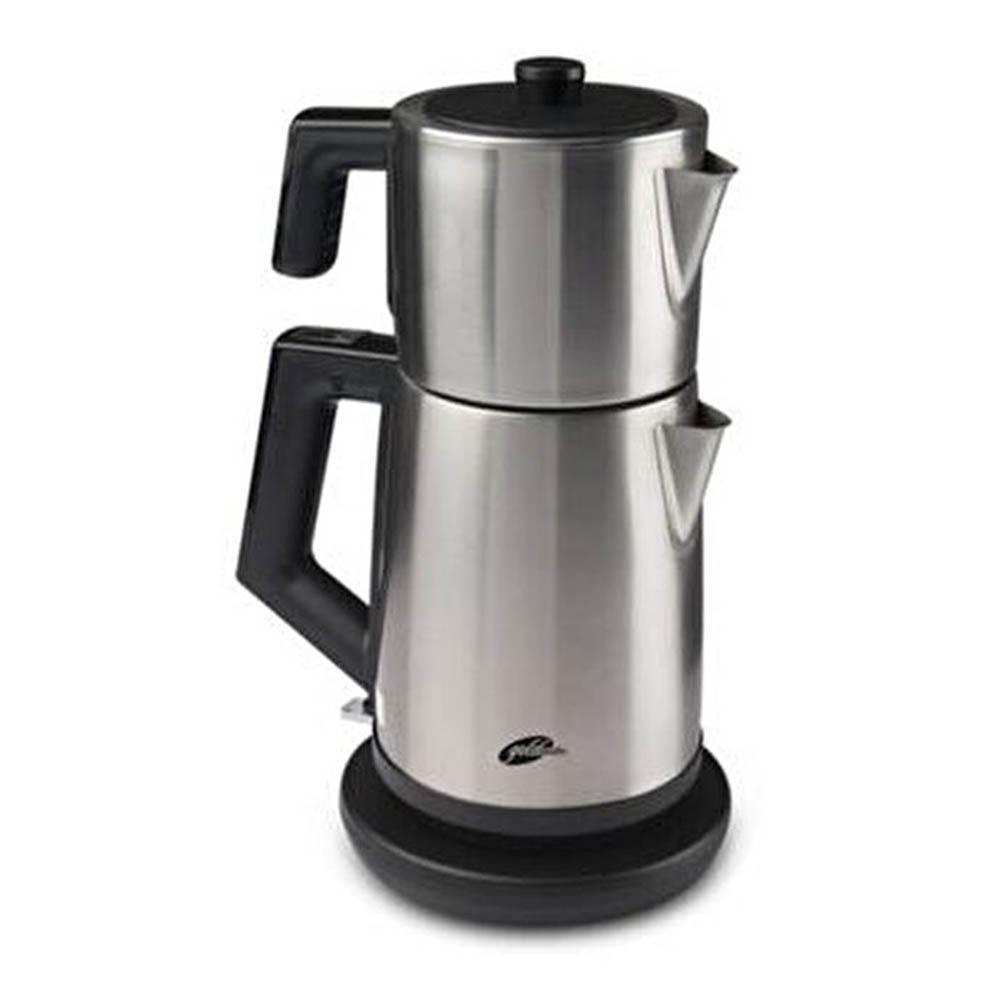 Goldmaster GM 7344M Akasya Otomatik Çelik Demlikli 2200 W Işıklı Çelik Gövdeli Mor Retro Çay Makinesi