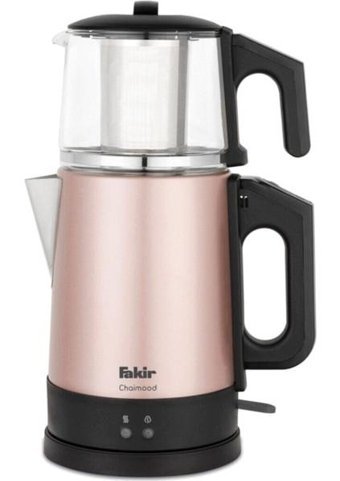 Fakir Chaimood Otomatik Çelik Demlikli 1650 W Işıklı Çelik Gövdeli Beyaz Retro Çay Makinesi