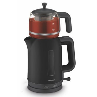 Goldmaster BY 4300 Dostane Otomatik Çelik Demlikli 2200 W Işıklı Çelik Gövdeli Beyaz Retro Çay Makinesi