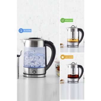 Karaca 2200 W Işıklı Cam Gövdeli Şeffaf Çay Makinesi
