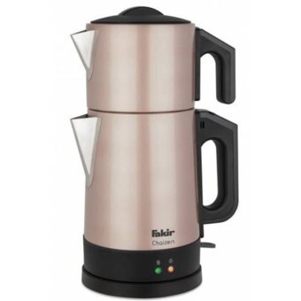 Fakir Chaizen Otomatik Cam Demlikli 1800 W Işıklı Çelik Gövdeli Pembe Retro Çay Makinesi