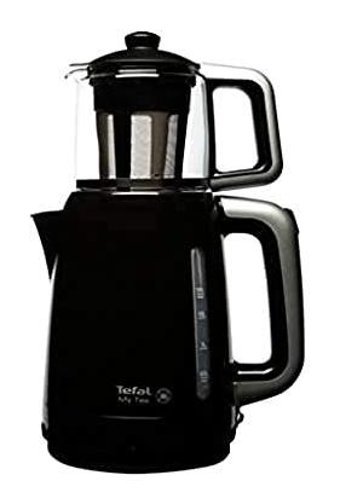 Tefal BJ2018 My Tea Otomatik Cam Demlikli 1500 W Işıklı Plastik Gövdeli Siyah Retro Çay Makinesi