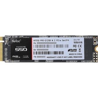 Netac NT01N930E PCIe Gen 3x4 512 GB M2 2280 SSD